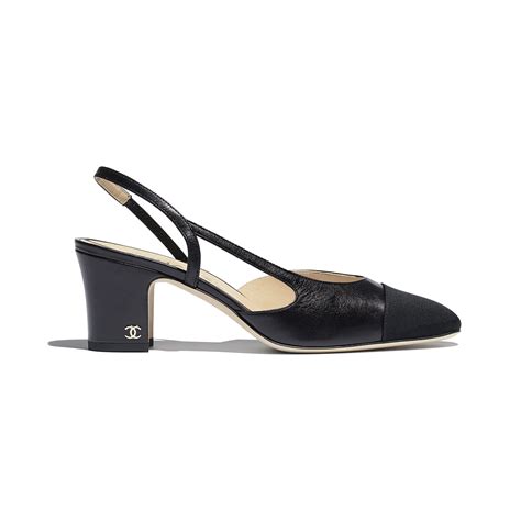 chanel goatskin sandals|chanel slingback heel height.